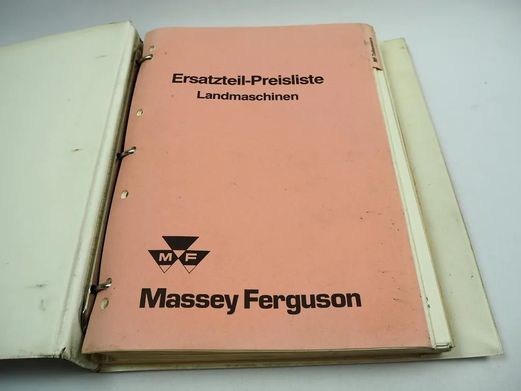 Massey Ferguson Landmaschinen Ersatzteil Preisliste 1984