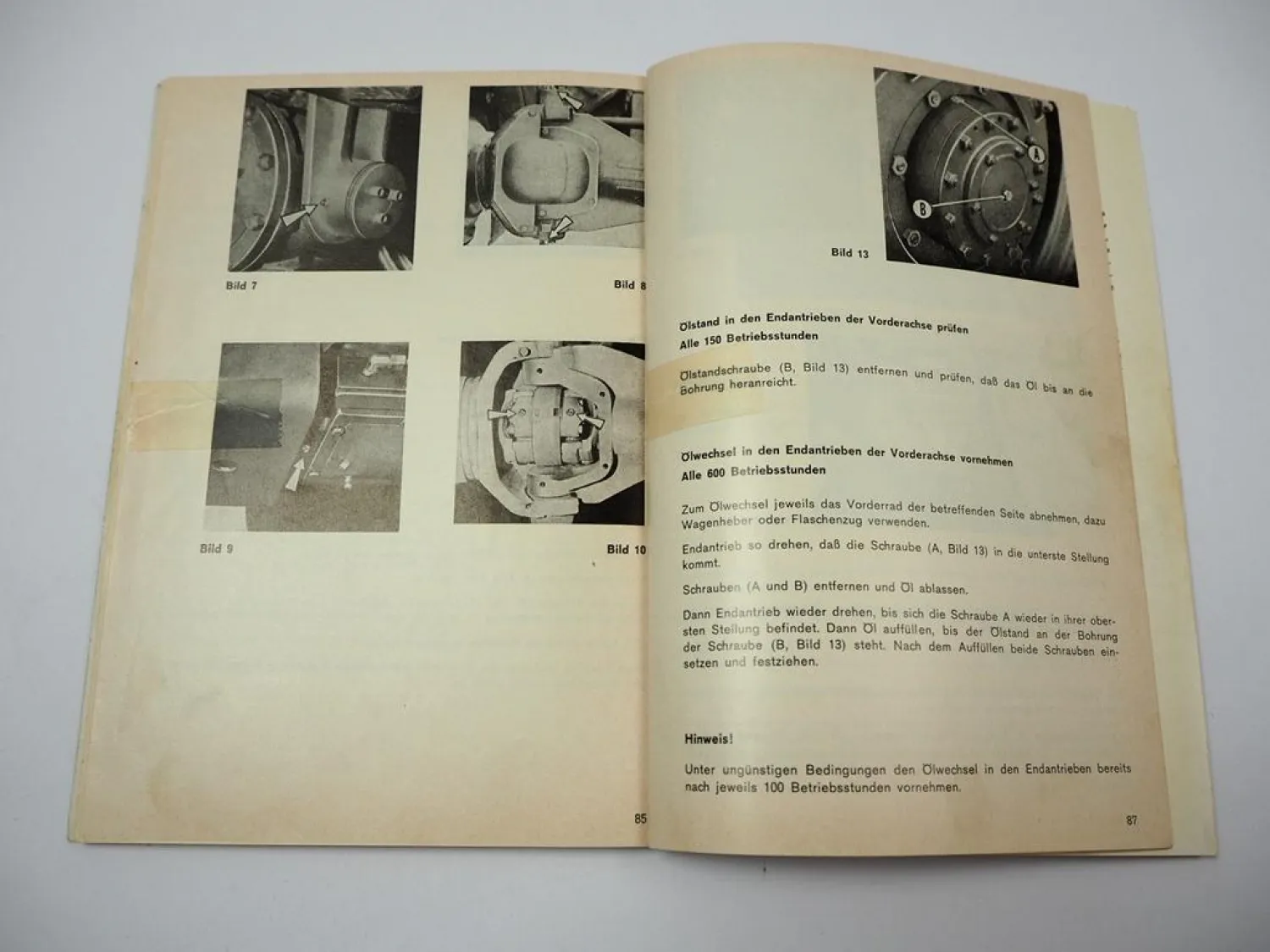 Massey Ferguson MF 1080 + A Schlepper Bedienungsanleitung Betriebsanleitung 1971