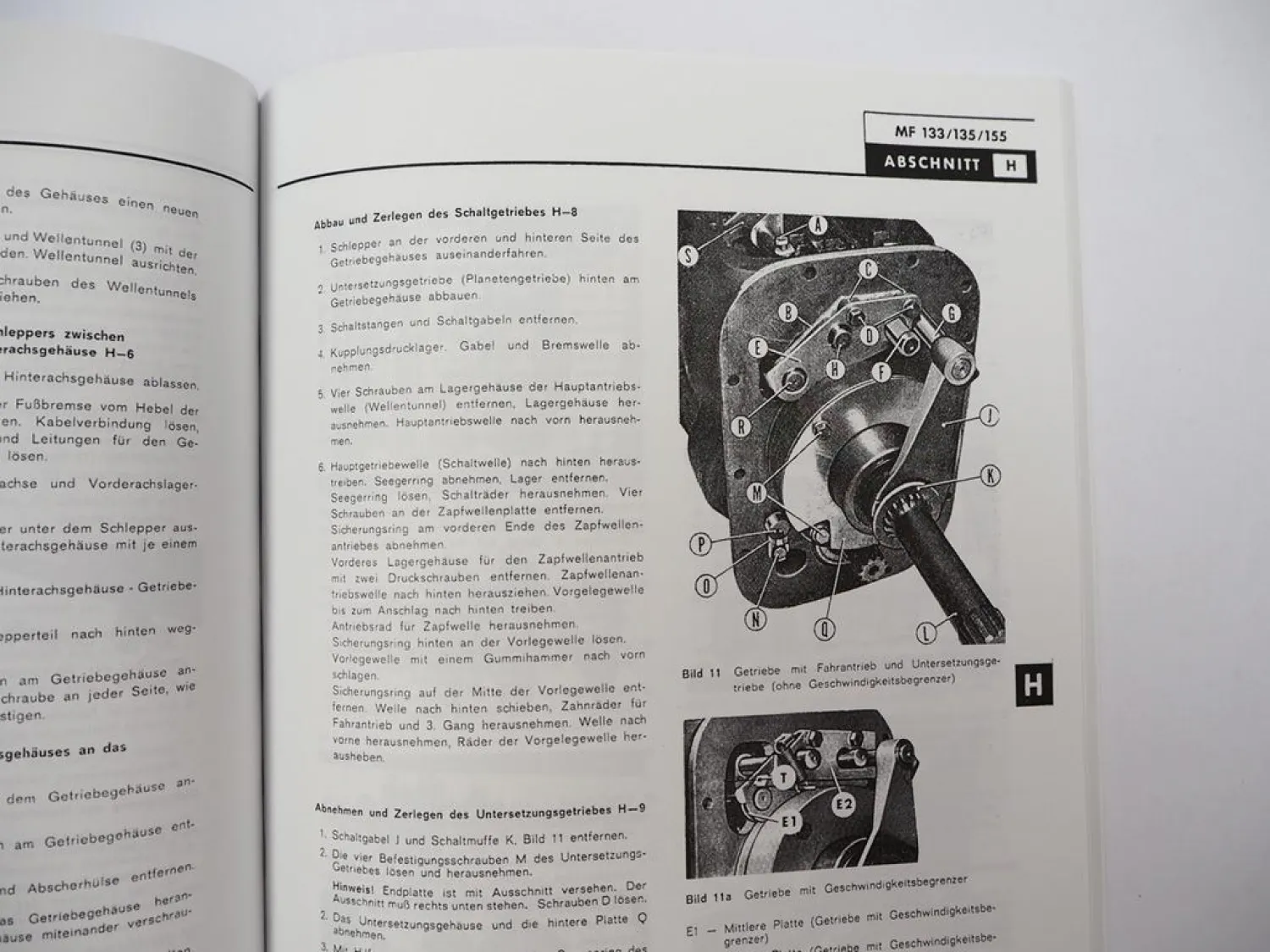 Massey Ferguson MF 133 Reparaturleitfaden Schlepper Werkstatthandbuch