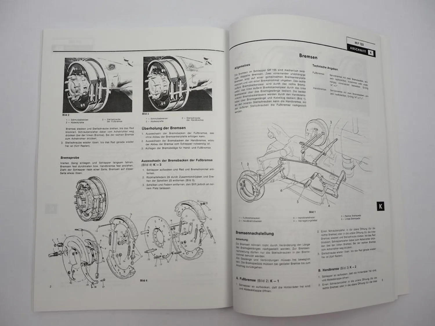 Massey Ferguson MF 133 Reparaturleitfaden Schlepper Werkstatthandbuch