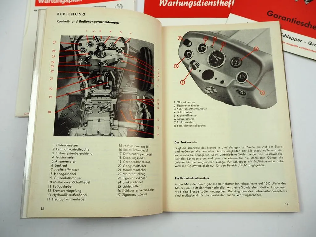 Massey Ferguson MF 135 Betriebsanleitung Bedienungsanleitung Wartung 8/1966