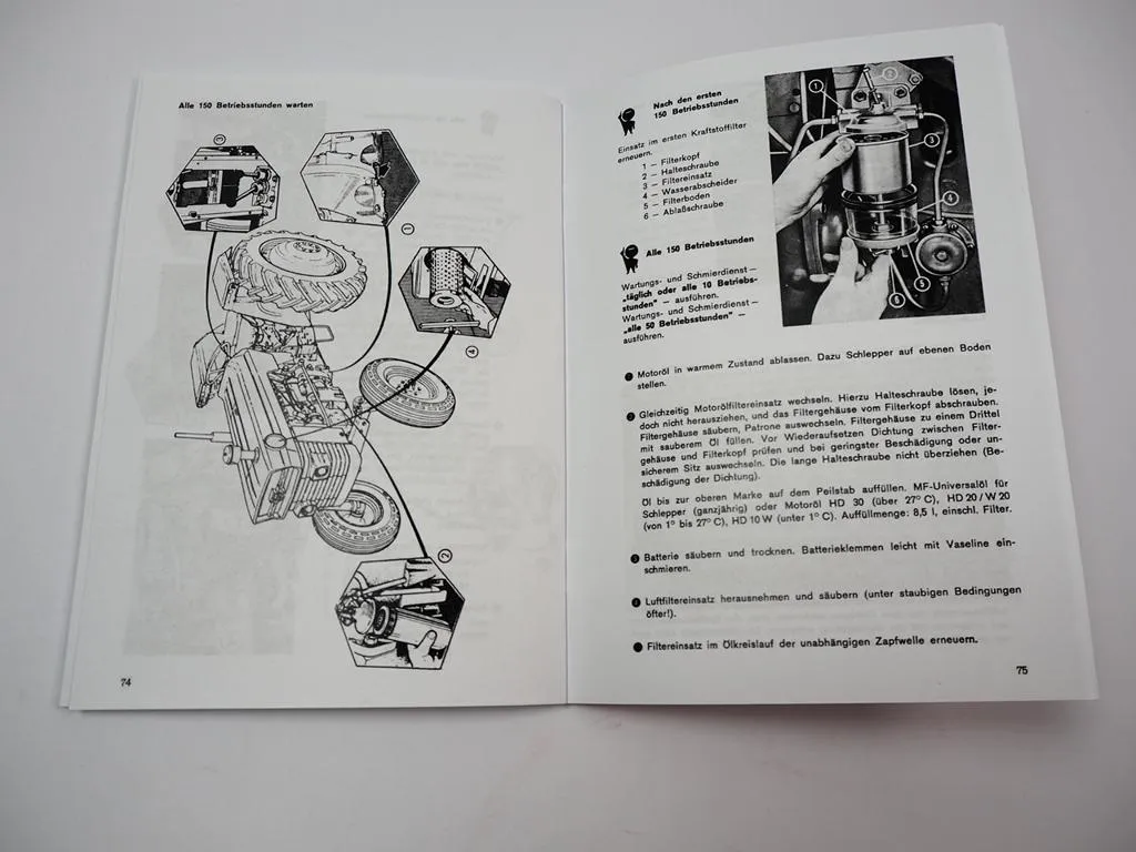 Massey Ferguson MF 168 8G / 188 8G Schlepper Betriebsanleitung Wartung Schaltplan Elektrik