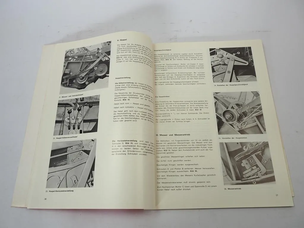 Massey Ferguson MF 206 Mähdrescher Betriebsanleitung 1975