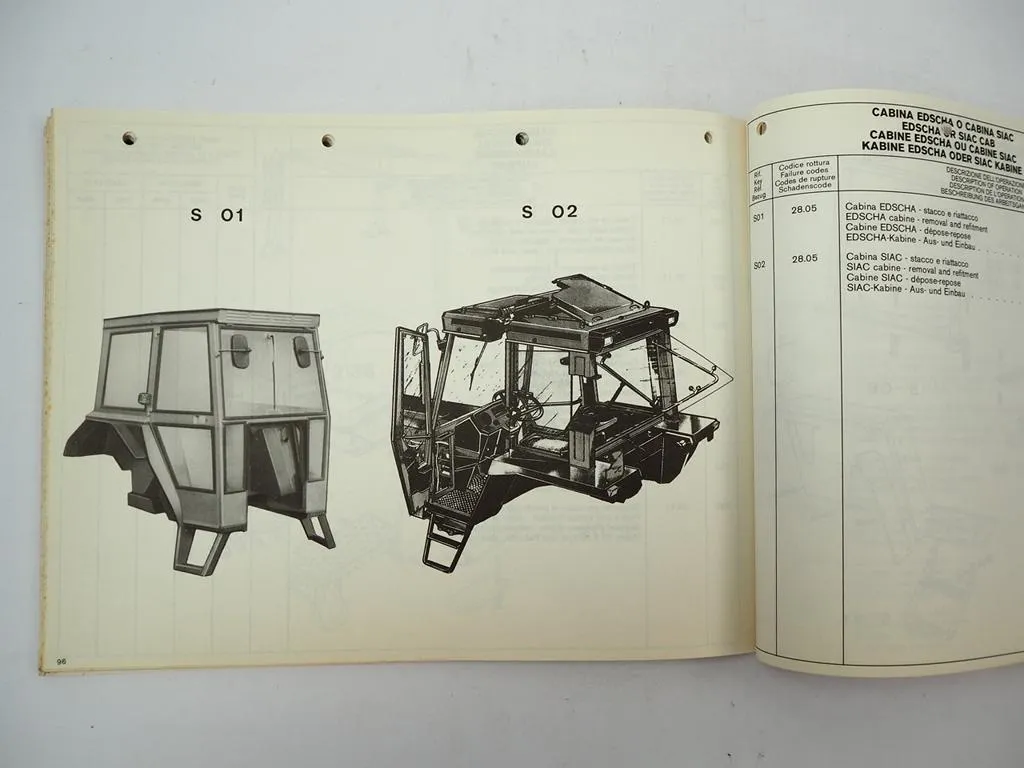 Massey Ferguson MF 234 254 274 284 294 S Schlepper Reparatur Richtzeiten Liste