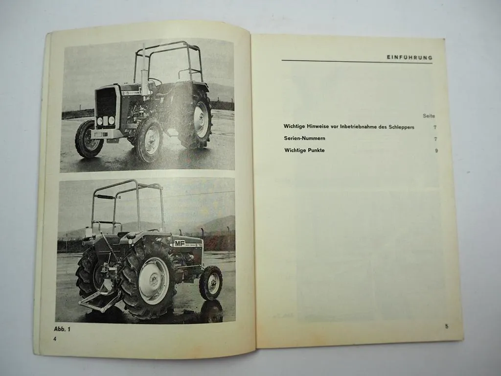Massey Ferguson MF 235 8G Schlepper Betriebsanleitung Wartung 1977