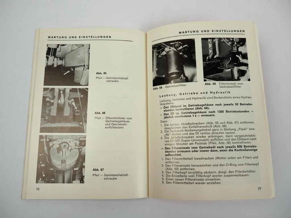 Massey Ferguson MF 2640A 2680A Allradschlepper Betriebsanleitung 1980