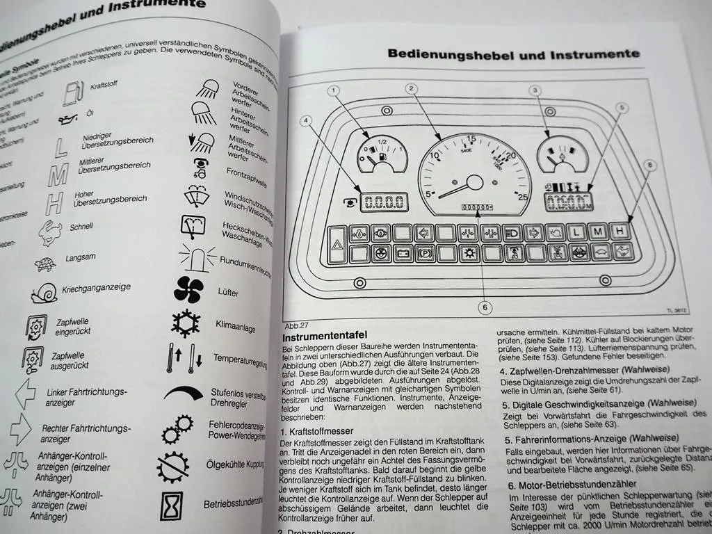 Massey Ferguson MF 4215 4220 4225 4235 4245 4255 4260 4270 Betriebsanleitung