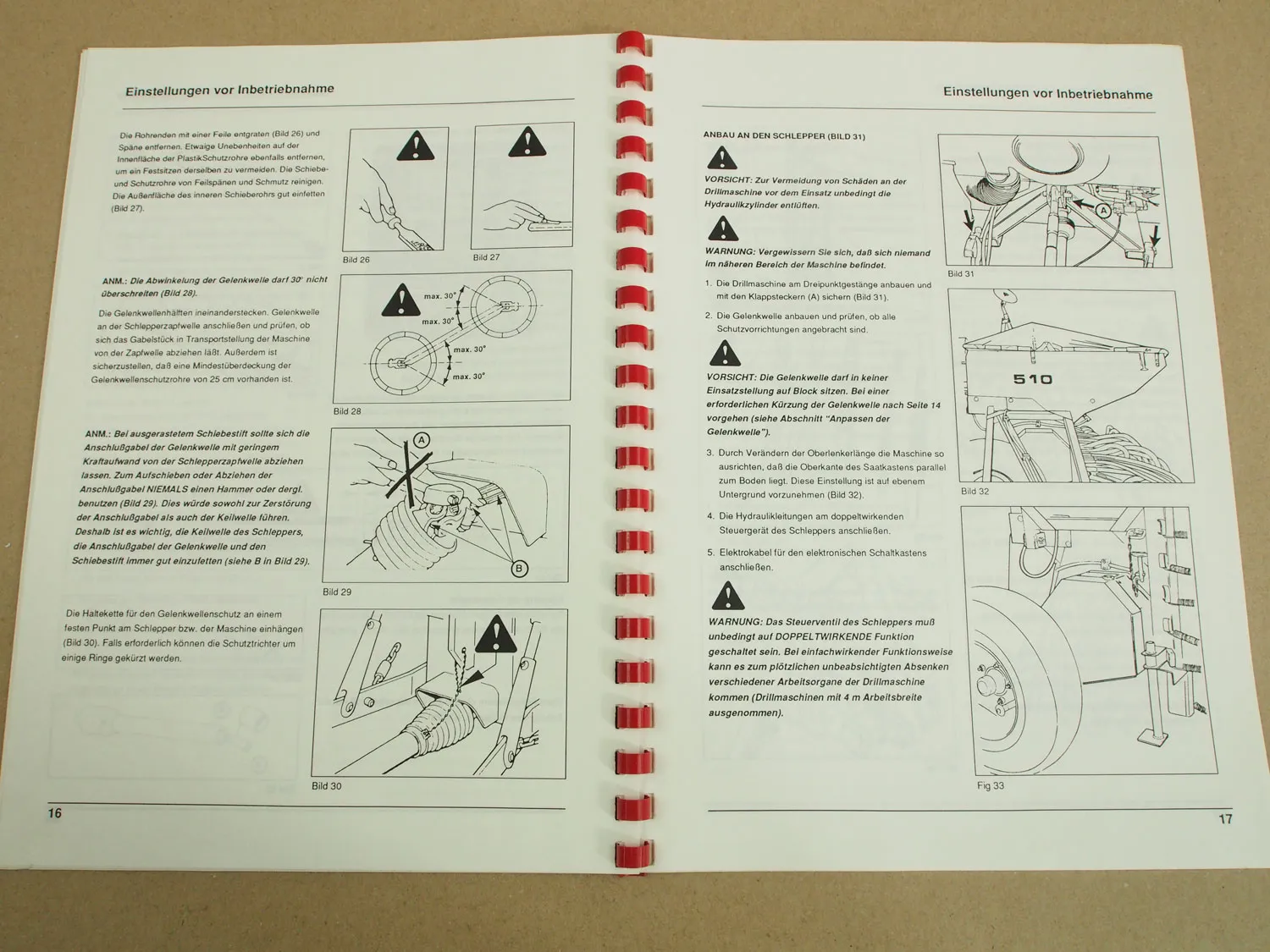 Massey Ferguson MF 510 Drillmaschine Bedienungsanleitung Betrieb und Wartung
