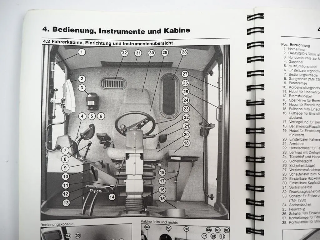 Massey Ferguson MF 7200 Reihe Mähdrescher Betriebsanleitung 2001