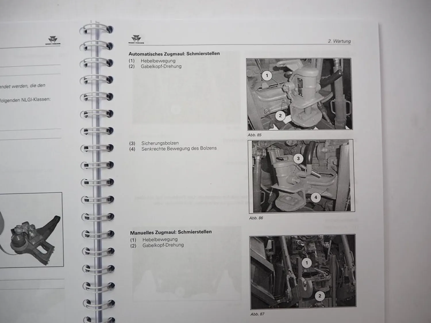 Massey Ferguson MF 7719 7720 7722 7724 7726 Schlepper Betriebsanleitung Wartung
