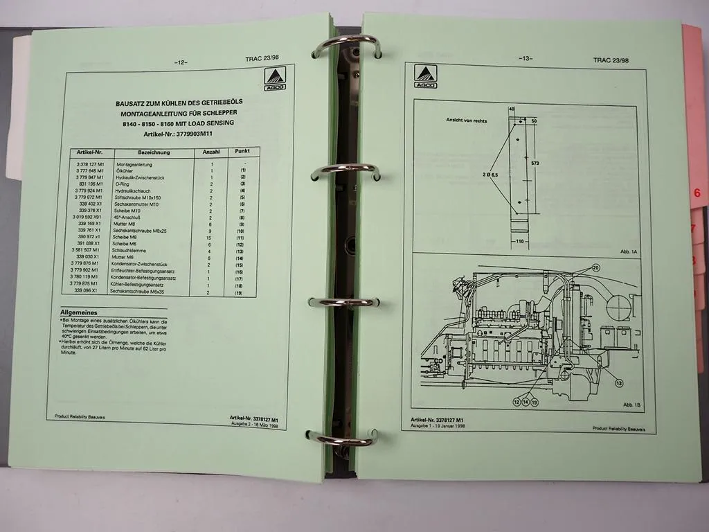 Massey Ferguson MF div. Traktor Serien Service Bulletins 1997 - 2002 Werkstatthandbuch