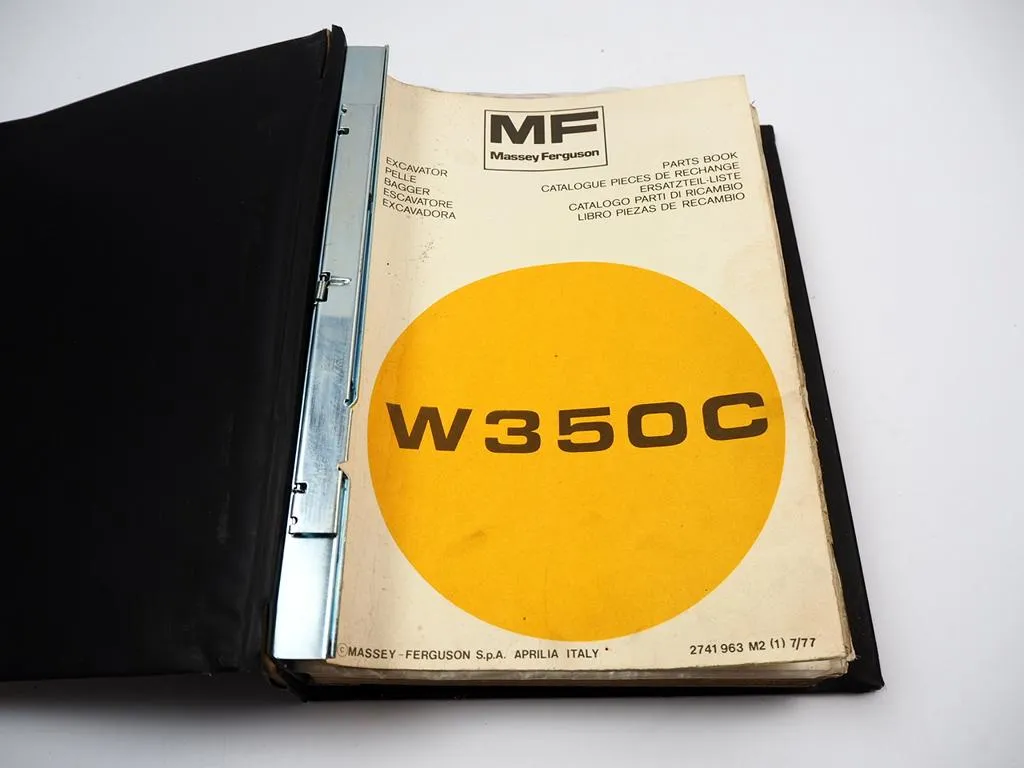 Massey Ferguson MF Hanomag W350C Radbagger Ersatzteilliste Parts List 1977/81