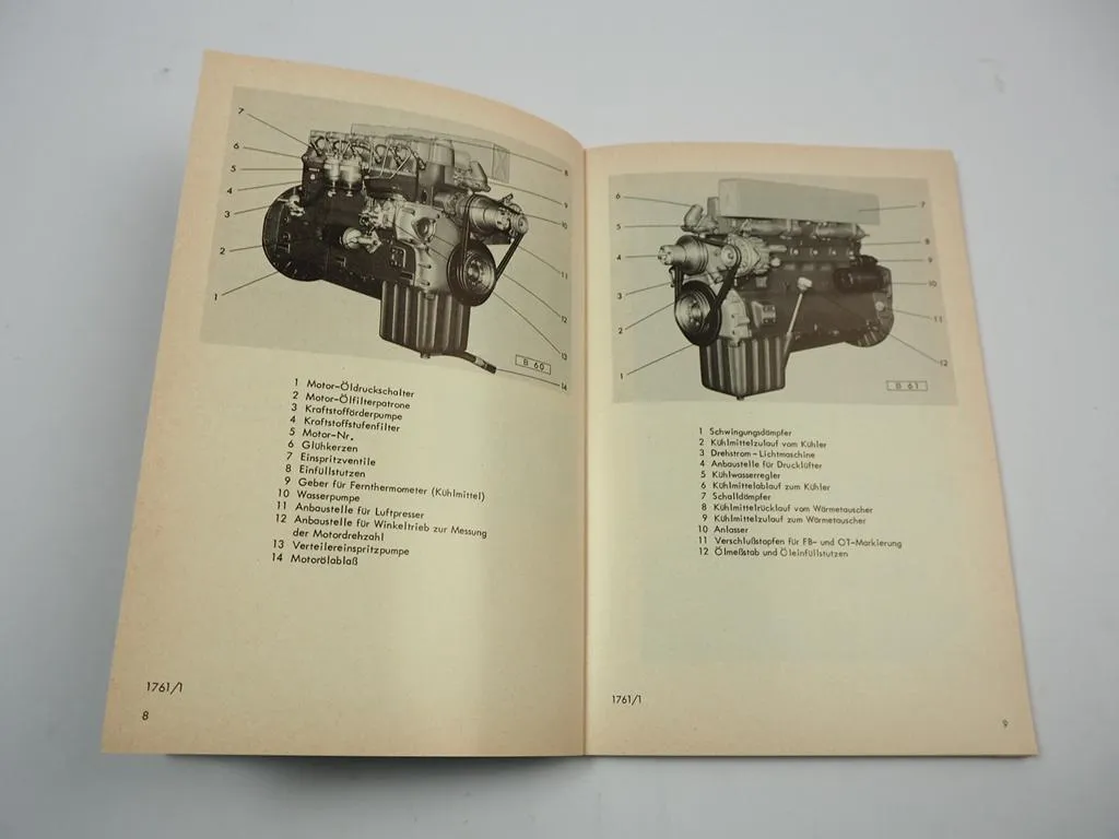 Massey Ferguson MF33B vormals Hanomag B8C Betriebsanleitung Wartung