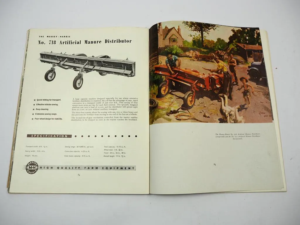 Massey Harris Farmer Annual 1952 Jahrbuch Traktor Mähdrescher Landtechnik