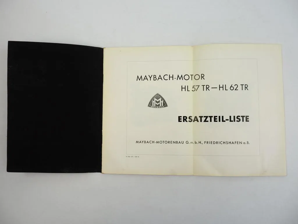 Maybach HL57TR HL62TR Motor im Sd.Kfz.124 Panzer II Wespe ETL 1938 Wehrmacht