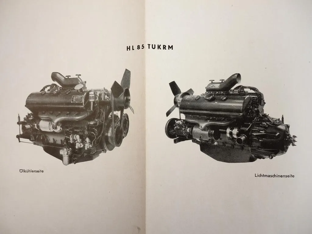 Maybach HL85TUKRM Motor im Sd.Kfz.8 Ersatzteilliste 1942 Wehrmacht