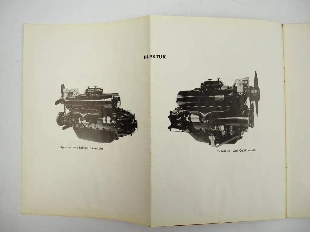 Maybach HL98TUK Motor im Sd.Kfz.9 Famo Ersatzteilliste 1938 Wehrmacht