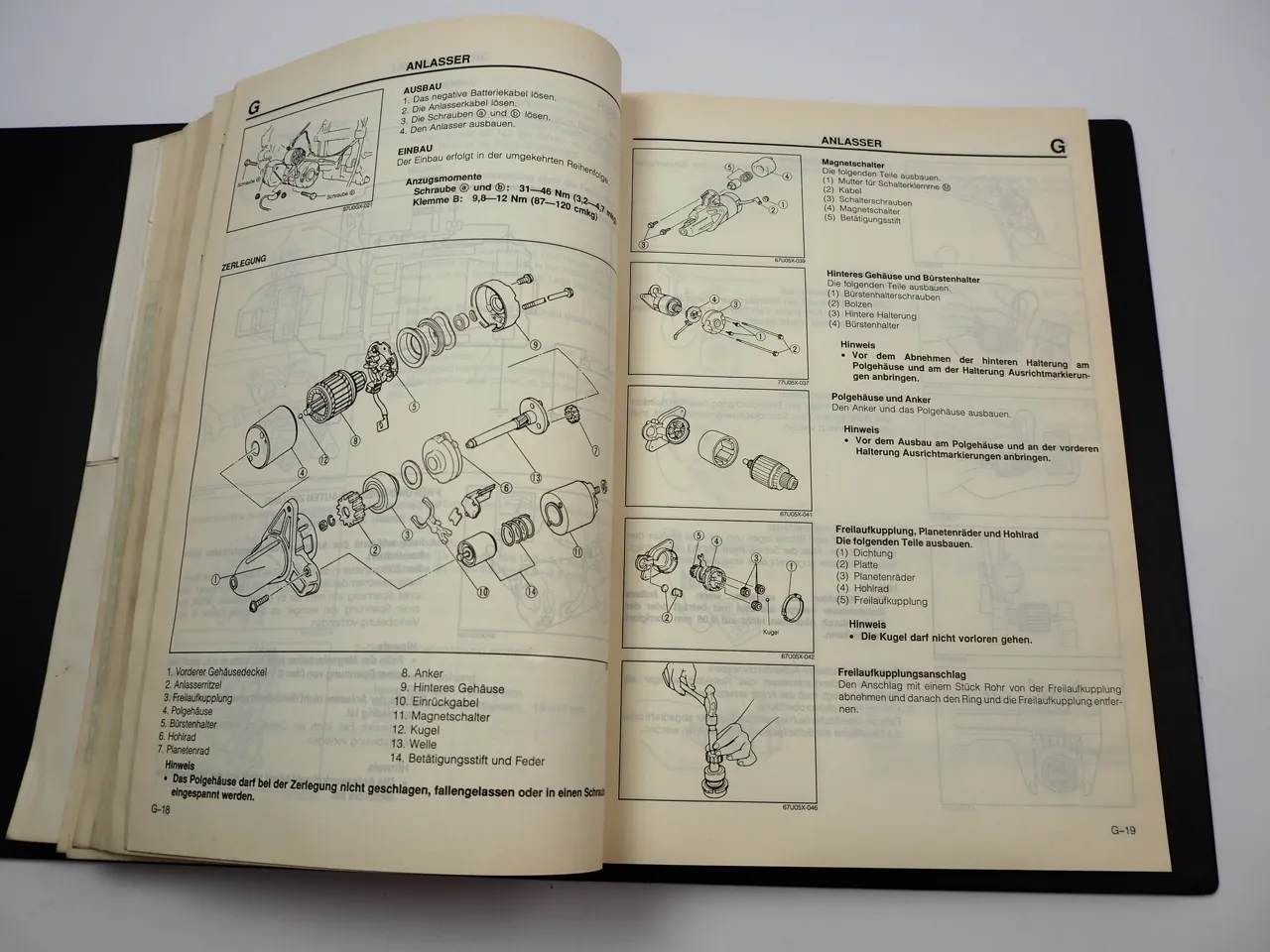 Mazda RX-7 Werkstatthandbuch Ergänzung 1989 Turbolader Spoiler Verdeck Cabriolet