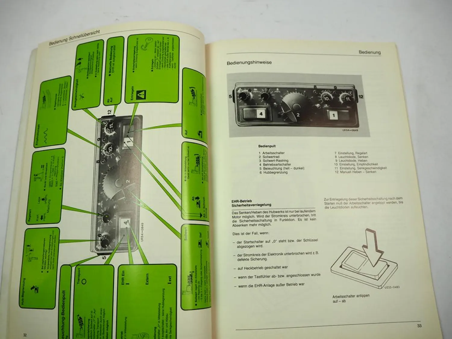 MB-trac 441 443 Elektronische Regelhydraulik EHR3 / EHR4 Werkstatthandbuch 1988
