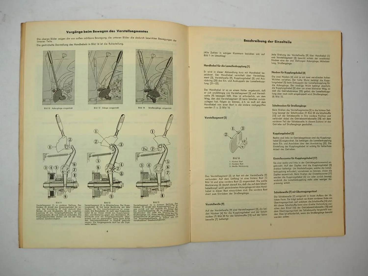 Mc Cormick D-320 D-324 D-430 Farmall Agriomatic Getriebe Betriebsanleitung ETL