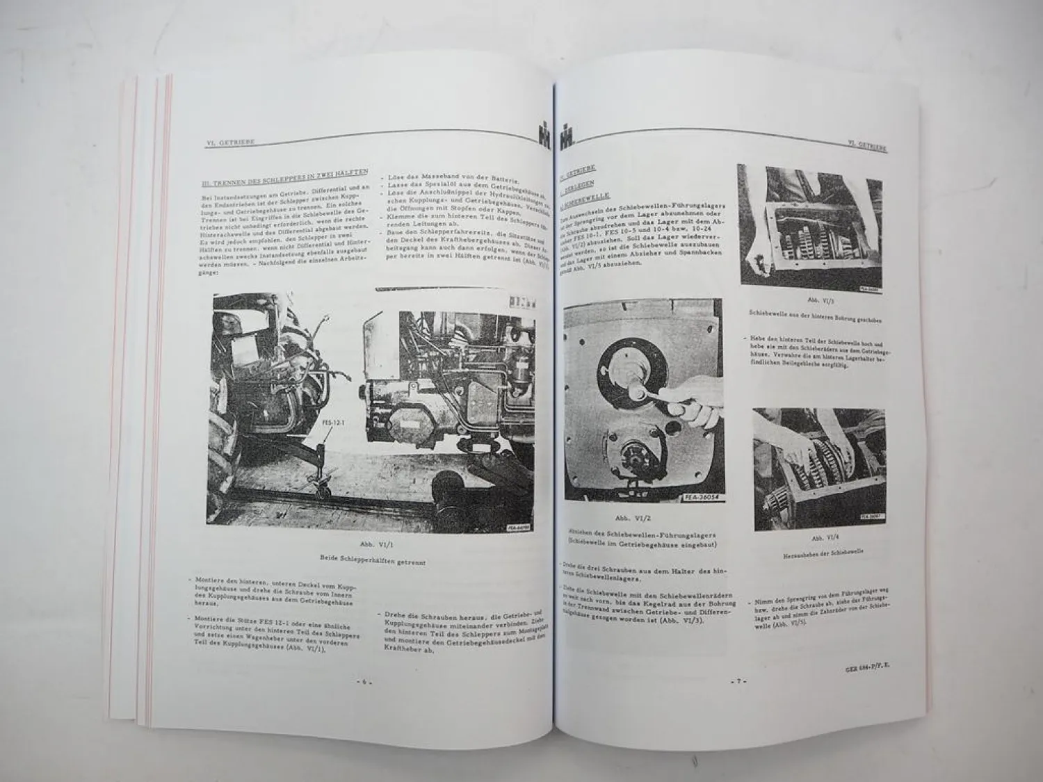 Mc Cormick D-514 Schlepper Werkstatthandbuch 1964 Reparaturanleitung