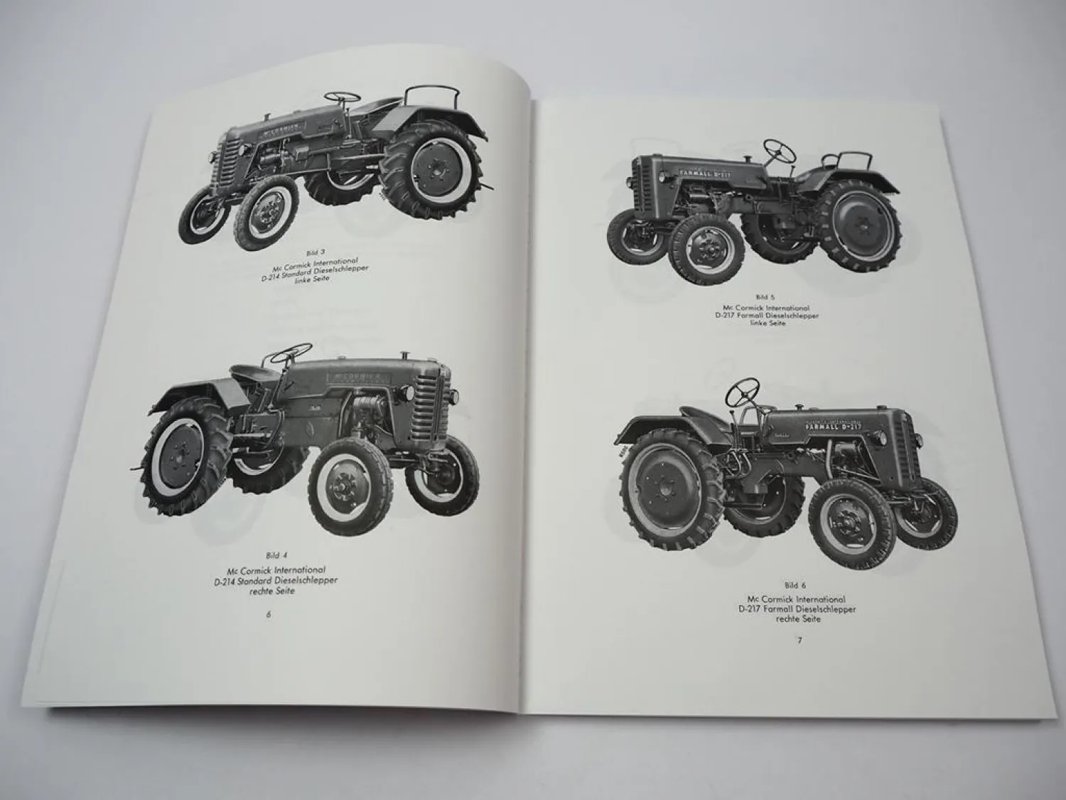 Mc Cormick D212 D214 D217 Farmall / Standard DLD2 Werkstatthandbuch 1959