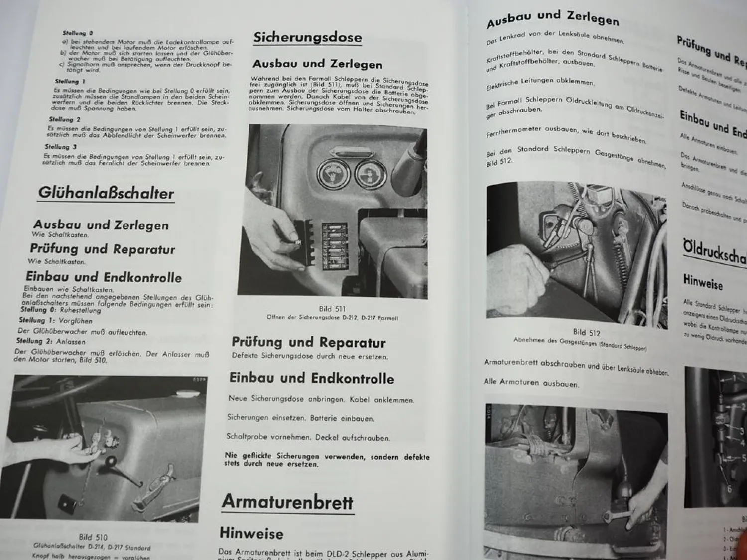 Mc Cormick D212 D214 D217 Farmall / Standard DLD2 Werkstatthandbuch 1959