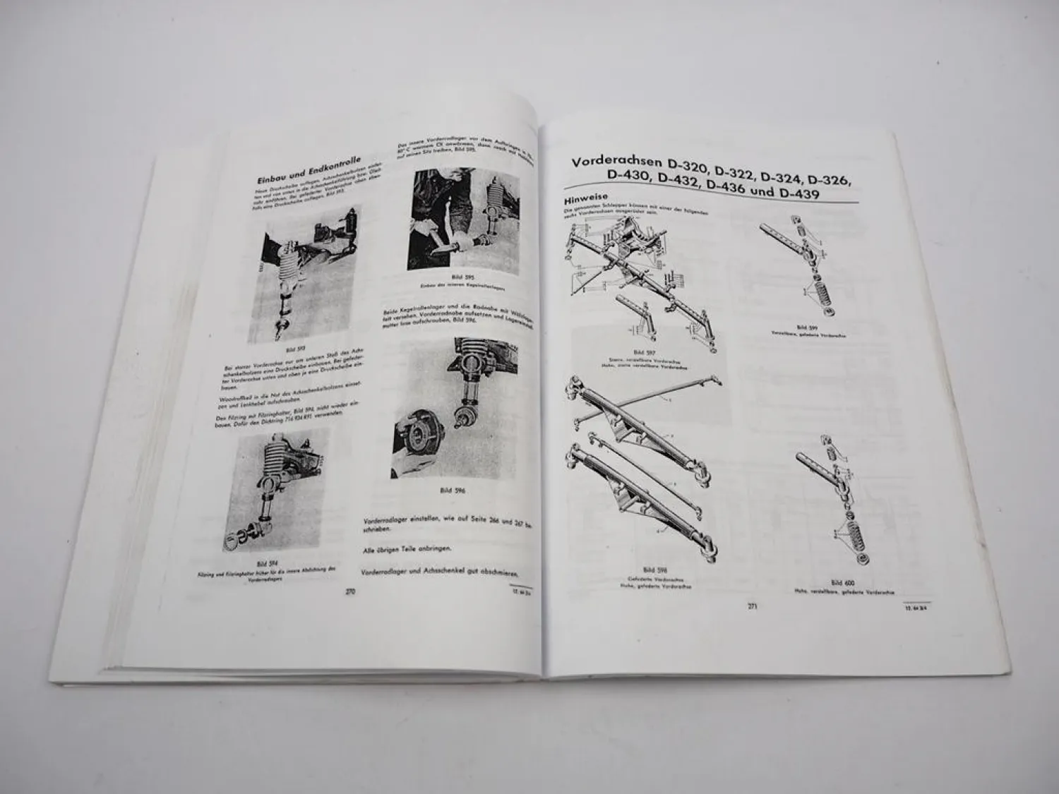 Mc Cormick D432 439 Betriebsanleitung & Werkstatthandbuch Reparaturhandbuch 1964