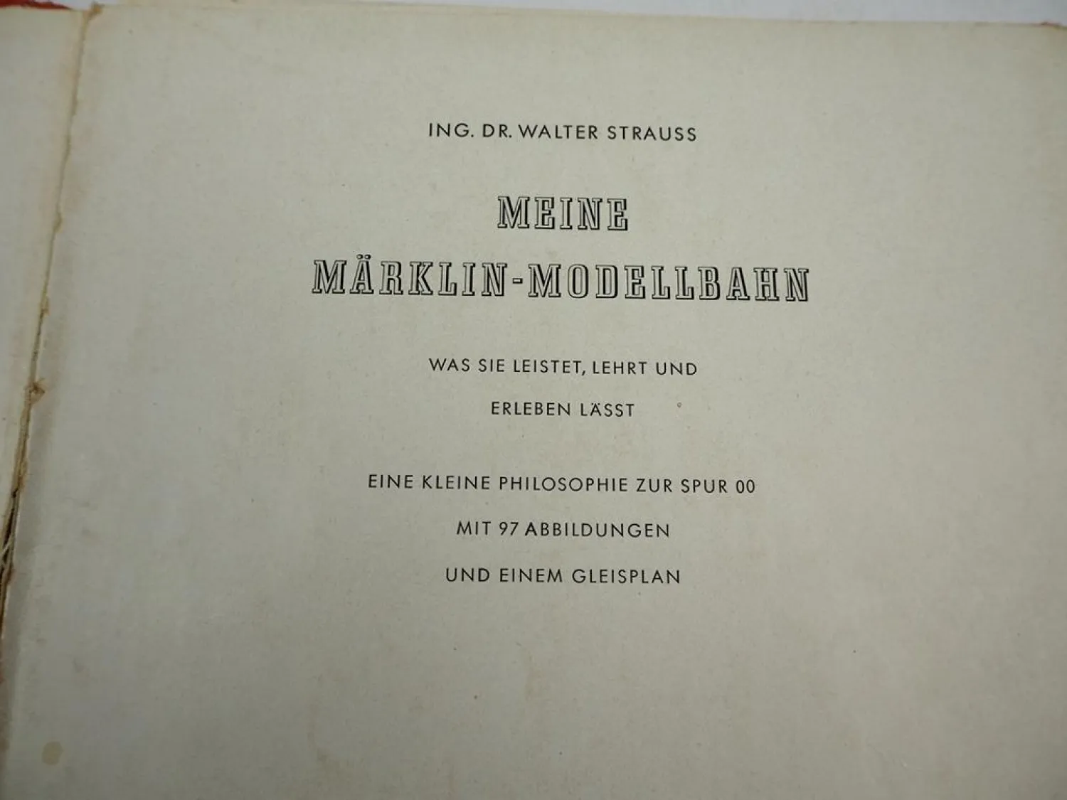 Meine Märklin Modellbahn Spur 00 Modellbau Eisenbahn 1948 Walter Strauss