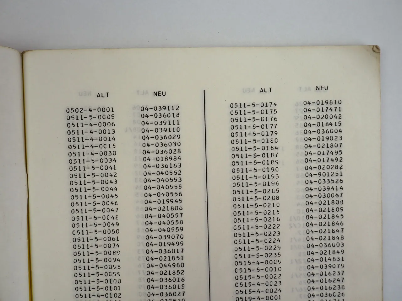 Mengele Ersatzteile Landmaschinen Umschlüsselung Liste 1976