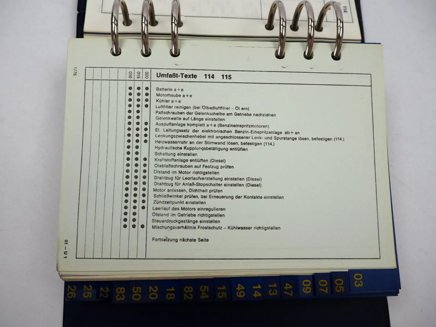 Mercedes Benz 114 115 200D 230 250 280 Coupe Arbeitswertbuch Reparaturen 1976/81