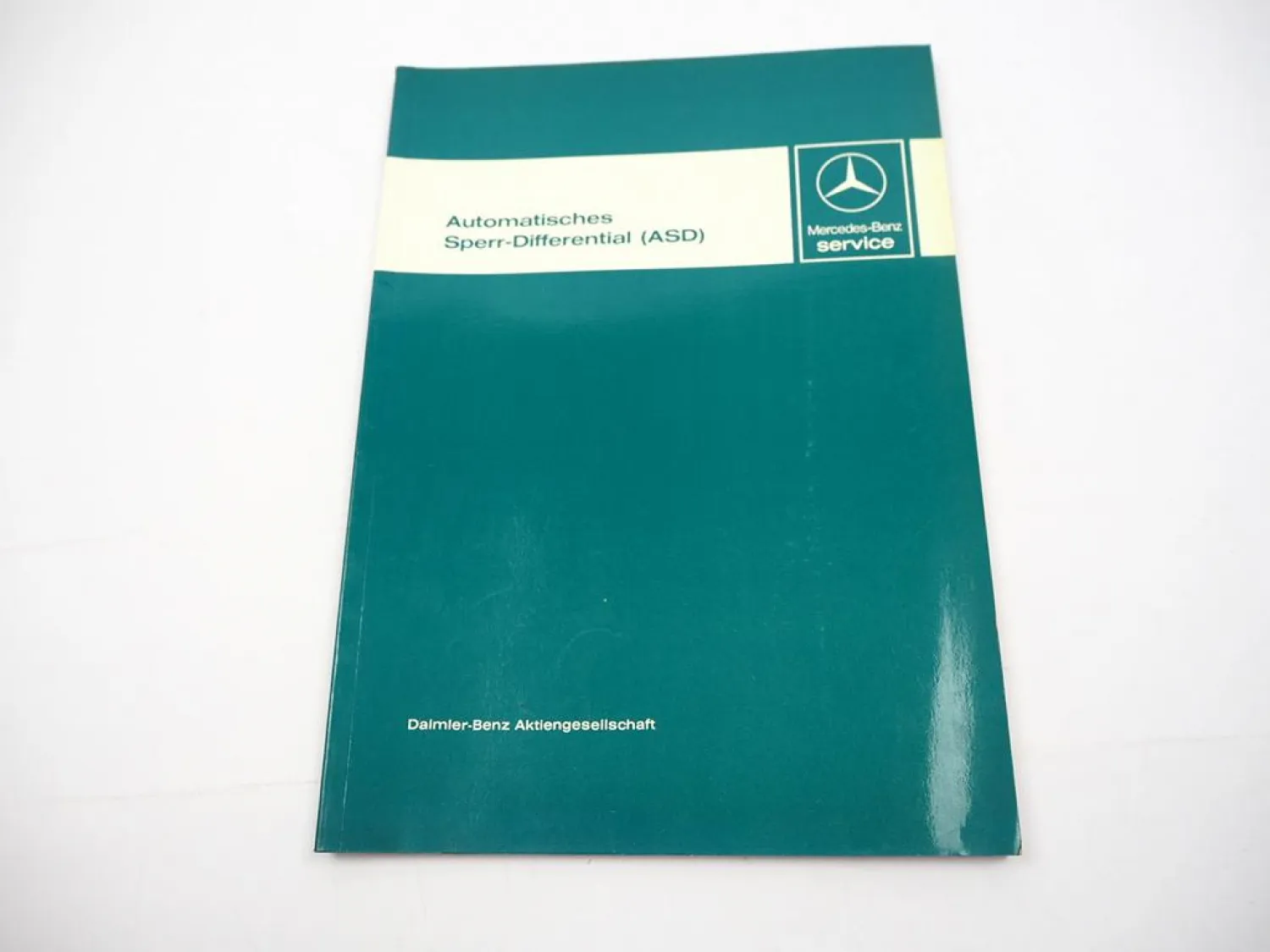 Mercedes Benz 124 126 201 Einführungsschrift ASD Automatisches Sperr-Differential 1987