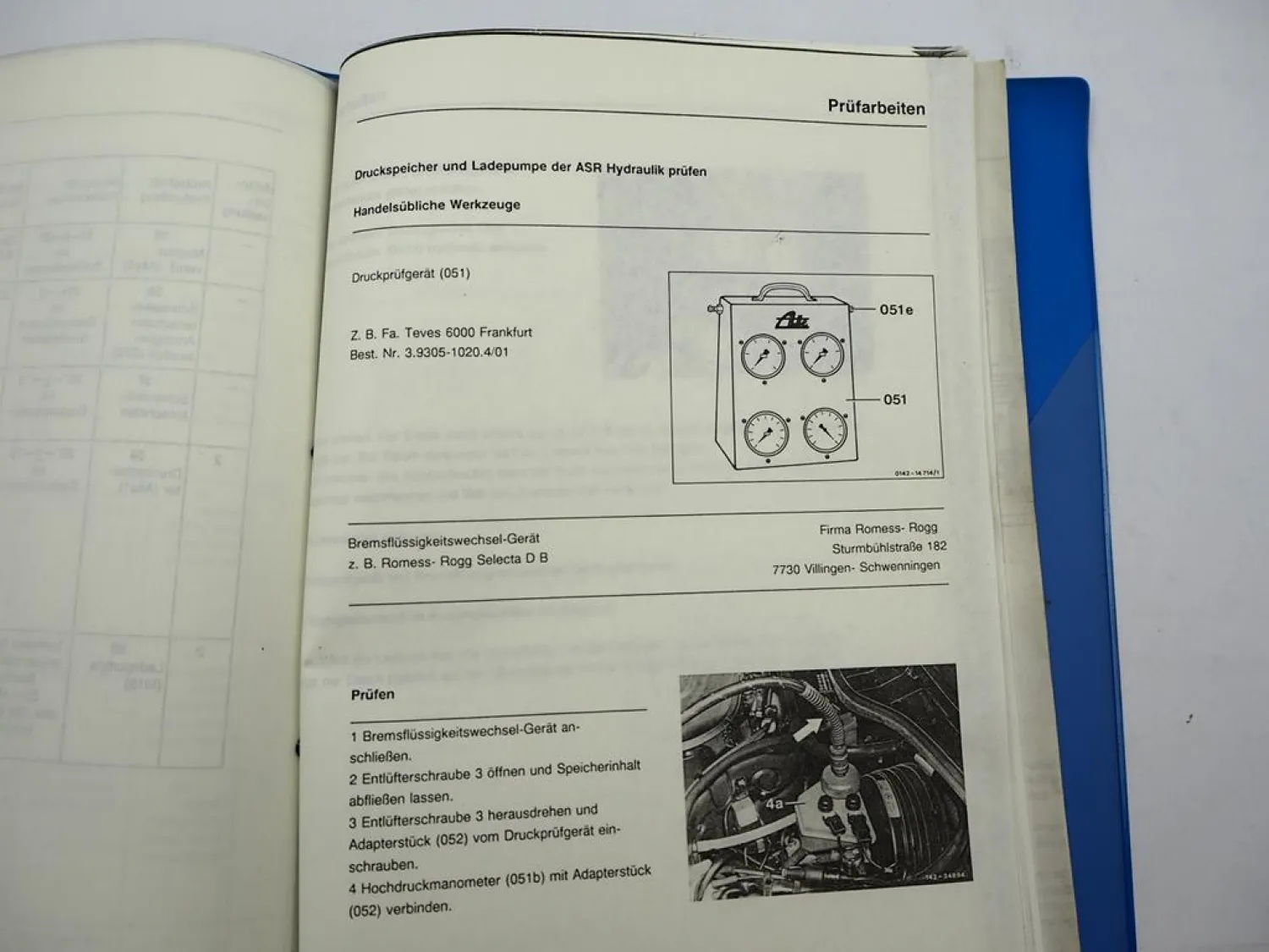 Mercedes Benz 126 V8 Motor Werkstatthandbuch ASR 1 Antriebsschlupfregelung