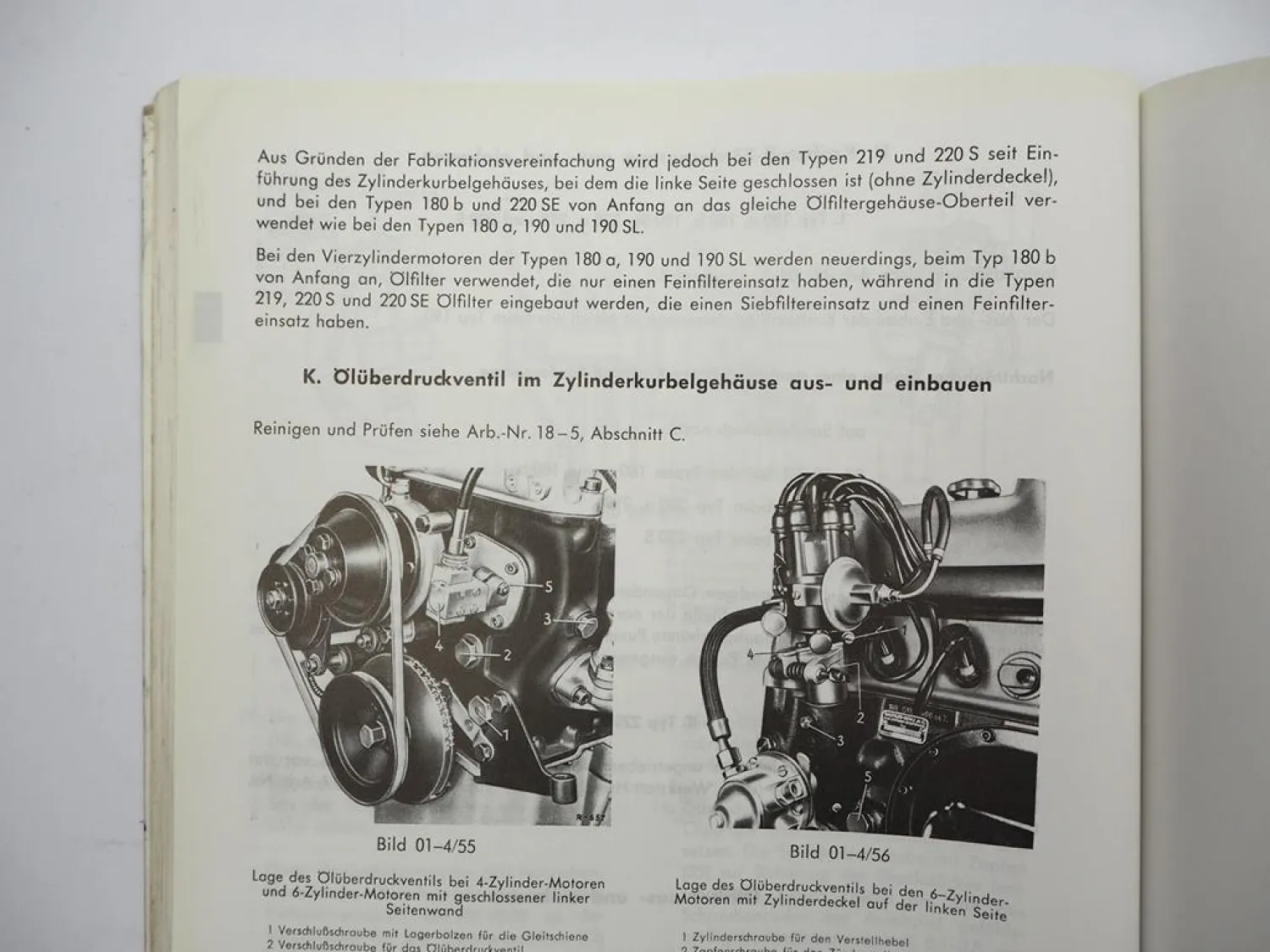 Mercedes Benz 180 190 bis 220 SE Werkstatthandbuch W120 W121 W180 W105 W128