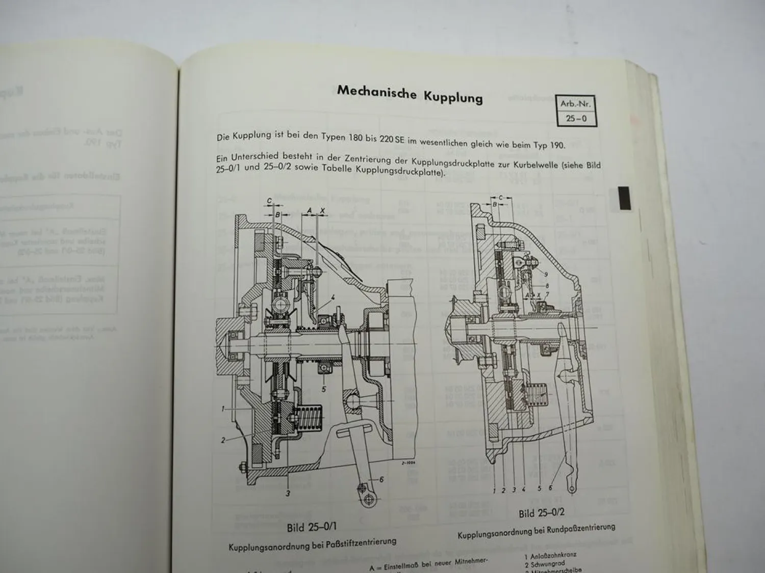 Mercedes Benz 180 190 bis 220 SE Werkstatthandbuch W120 W121 W180 W105 W128