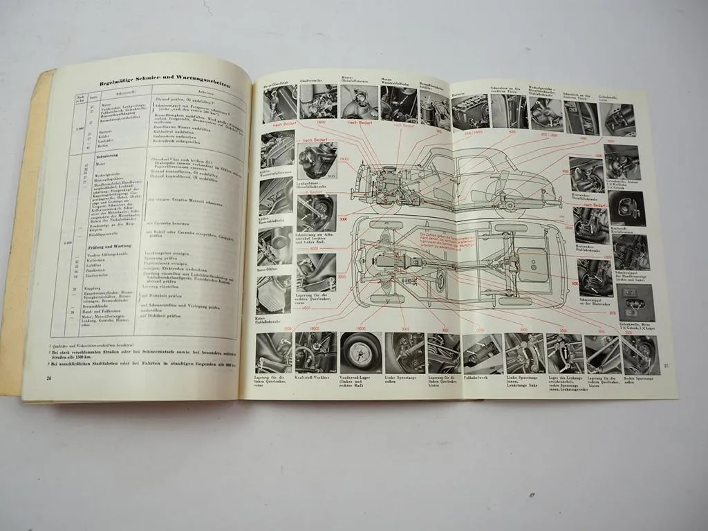 Mercedes Benz 180a Bedienung W120 Ponton Wartung Betriebsanleitung B von 1958