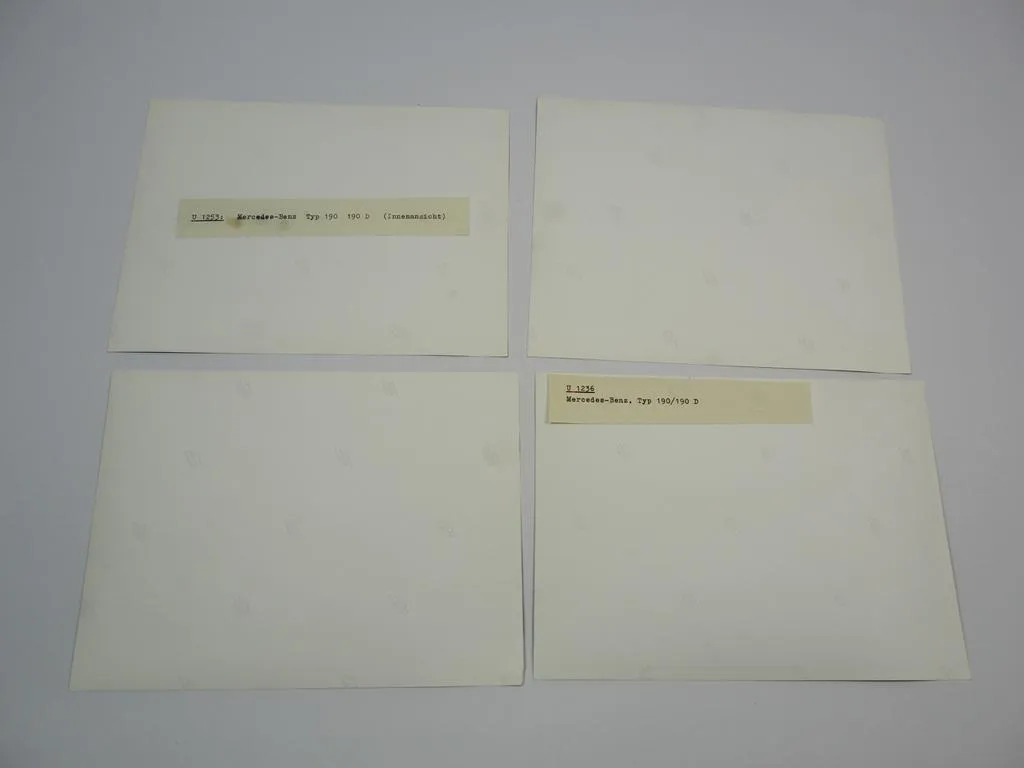 Mercedes Benz 190 190 D Coupe W121 4x Pressefoto Werksfoto