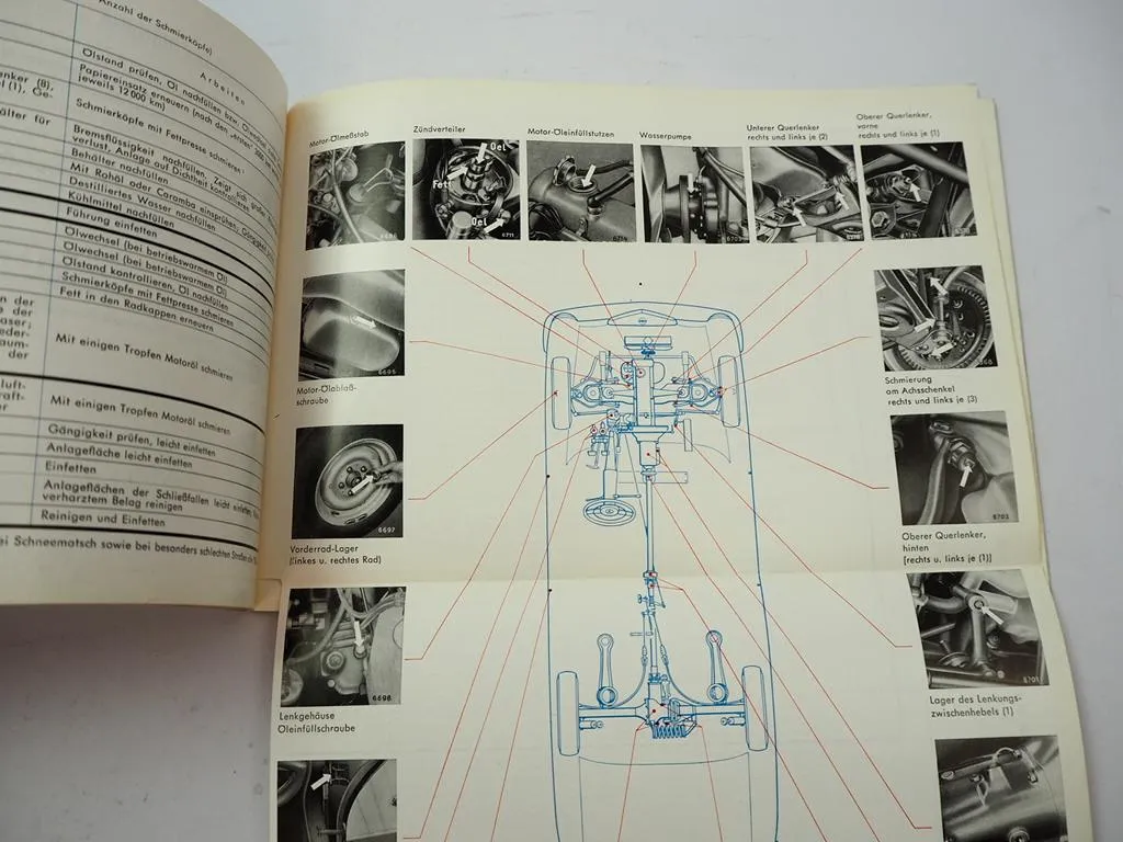 Mercedes Benz 190 c W110 Betriebsanleitung 1963 Wartung Pflege kleine Heckflosse