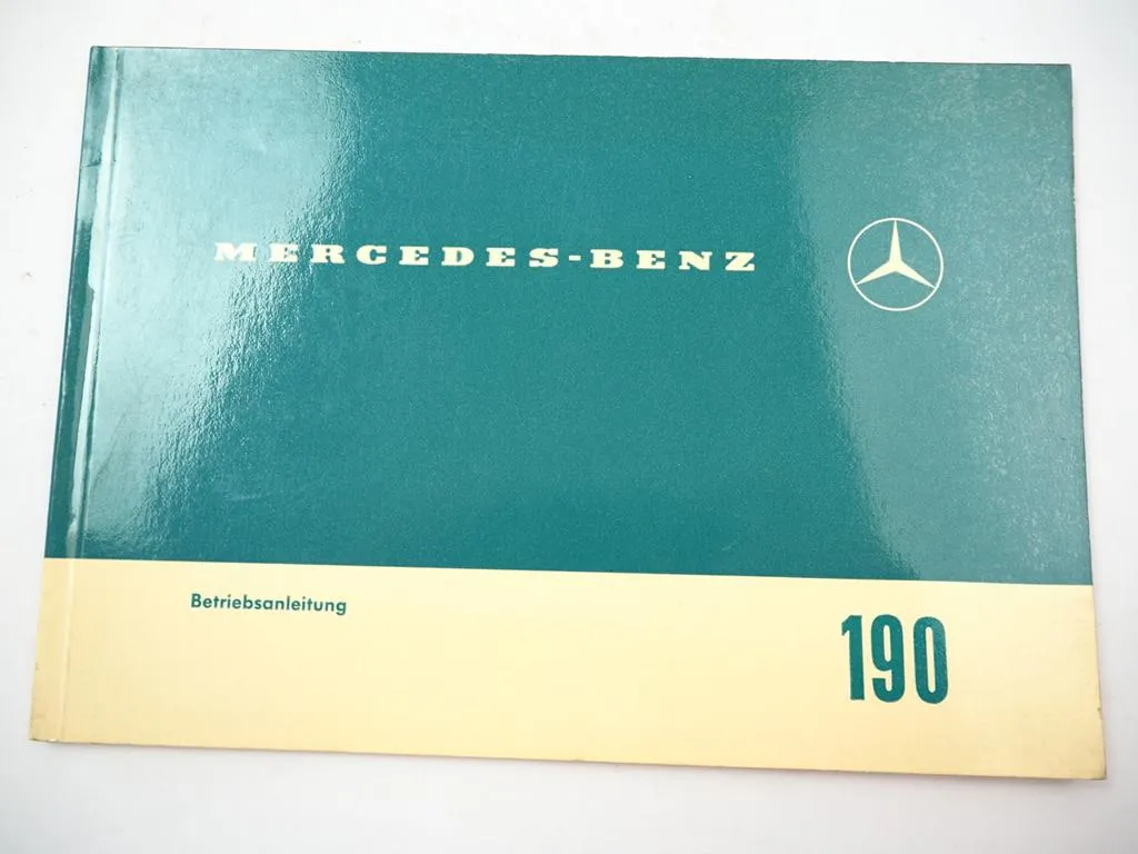 Mercedes Benz 190 c W110 Betriebsanleitung 1964 Wartung Pflege kleine Heckflosse