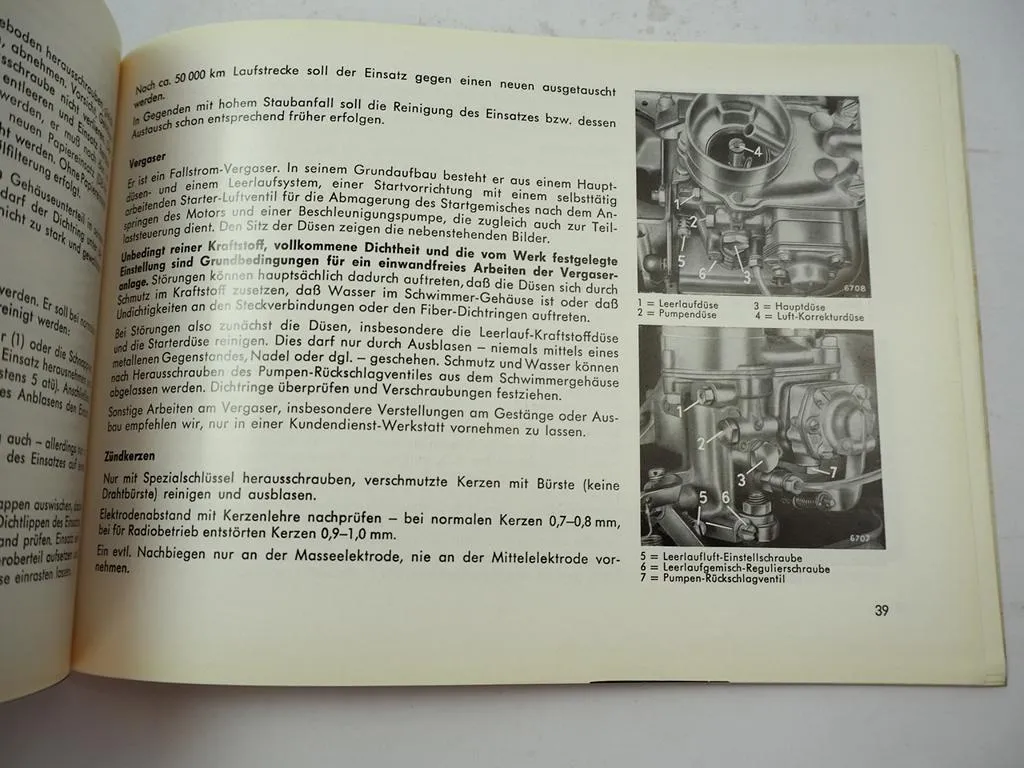 Mercedes Benz 190 c W110 Betriebsanleitung 1964 Wartung Pflege kleine Heckflosse