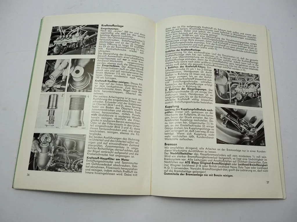 Mercedes Benz 190Db W121 Ponton Betriebsanleitung Bedienung Wartung 1960 Ausgabe B