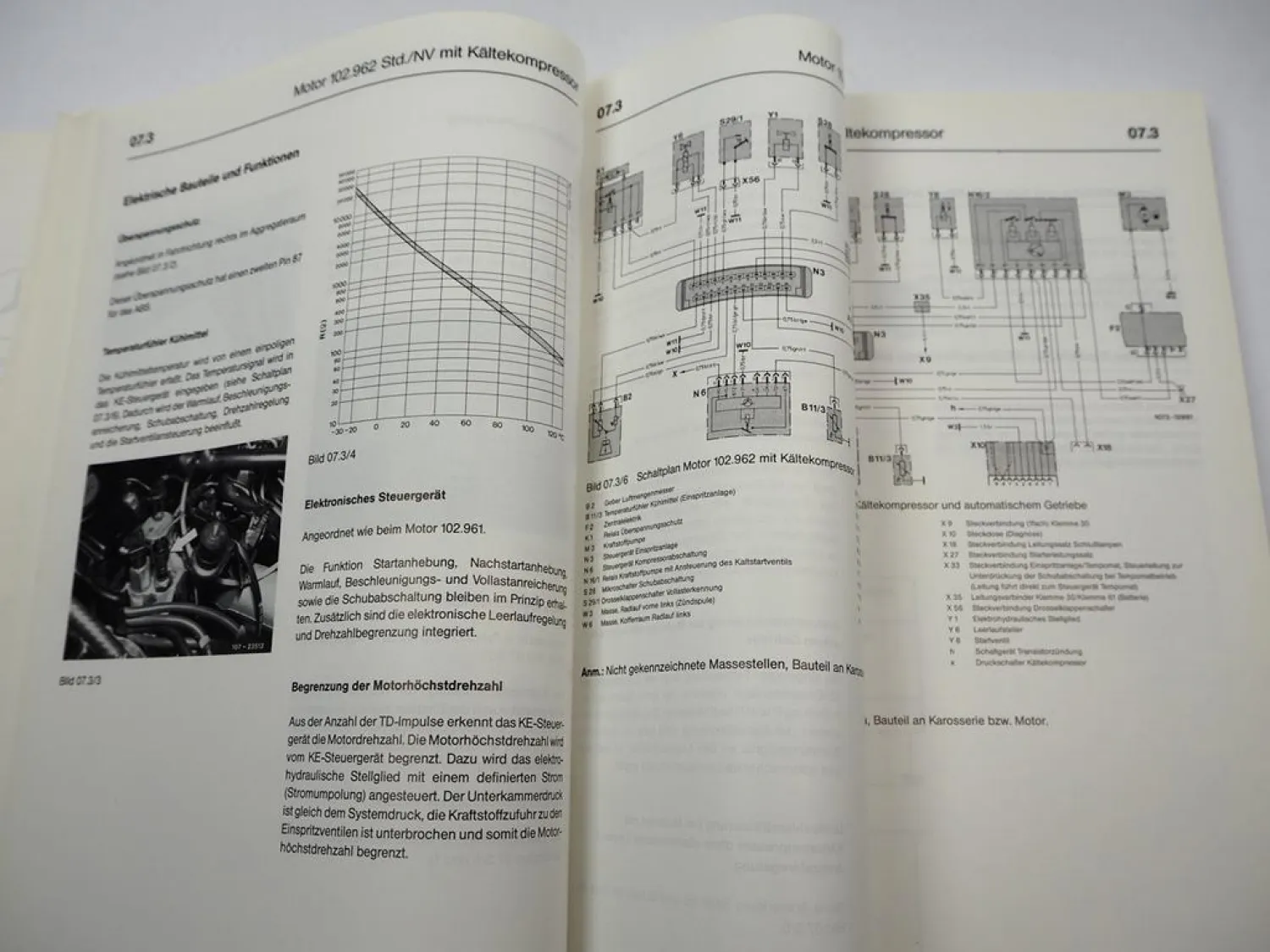Mercedes Benz 190E 230E KE Einspritzung Zündung Motor 102 Werkstatthandbuch 1986