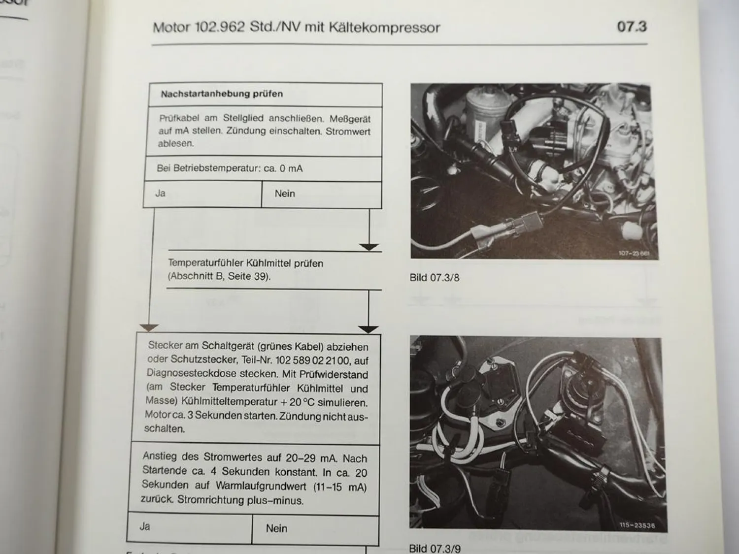 Mercedes Benz 190E 230E KE Einspritzung Zündung Motor 102 Werkstatthandbuch 1986