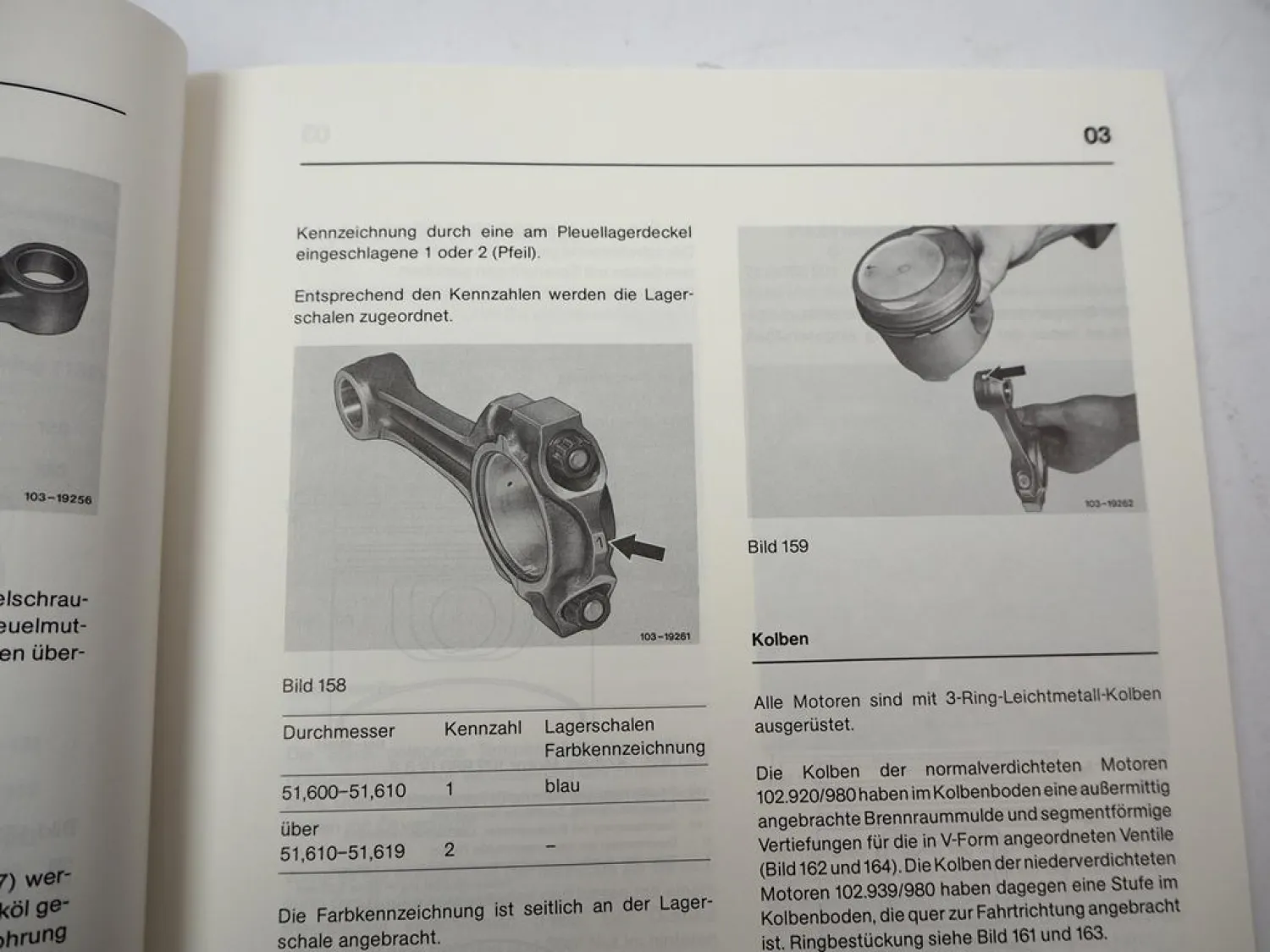 Mercedes Benz 200 230 E CE TE Motor 102 Einführungsschrift Werkstatthandbuch