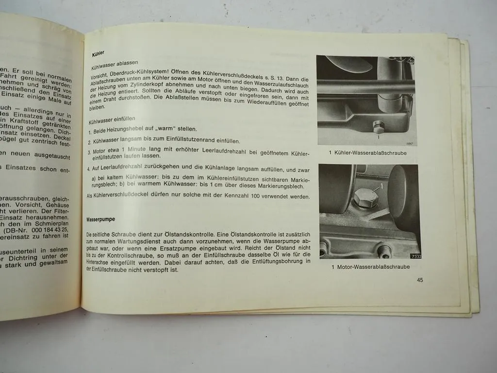 Mercedes Benz 200 W110 Heckflosse Betriebsanleitung Bedienungsanleitung 1966