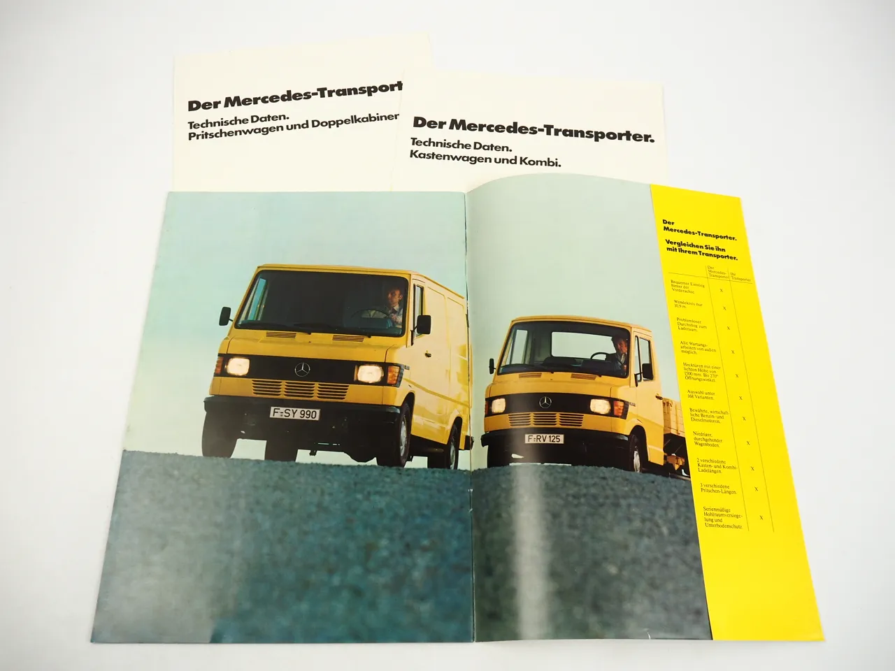 Mercedes Benz 207D 208 307D 308 Bremer Transporter T1 Prospekt 1977