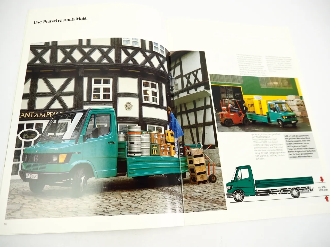 Mercedes Benz 208 410 D Bremer Transporter T1 79 bis 105 PS Prospekt 1989