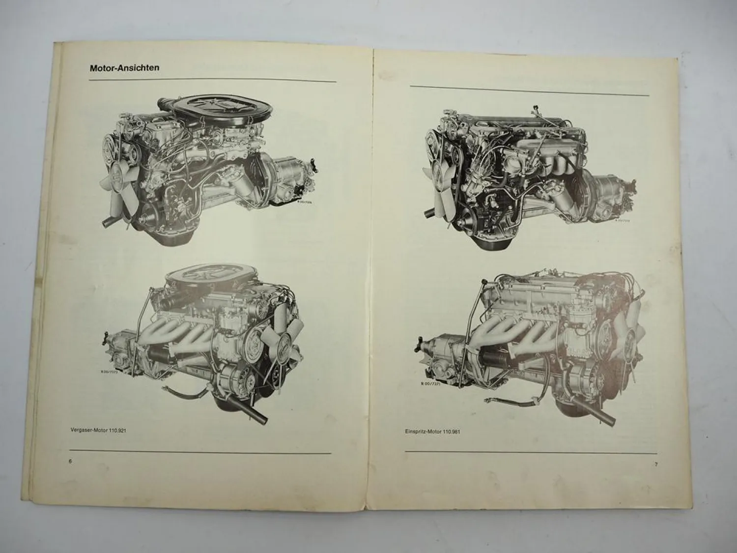 Mercedes Benz 280 E / C / CE Motor M110 Kundendienst Werkstatthandbuch W114 W115