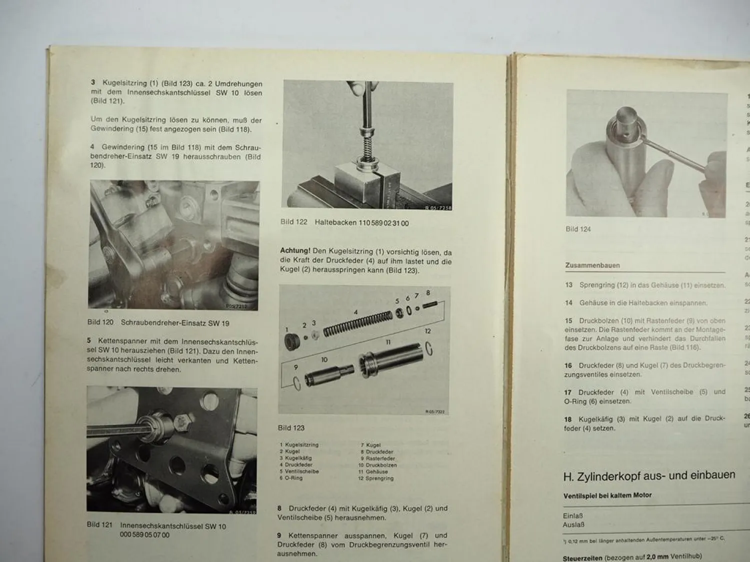 Mercedes Benz 280 E / C / CE Motor M110 Kundendienst Werkstatthandbuch W114 W115