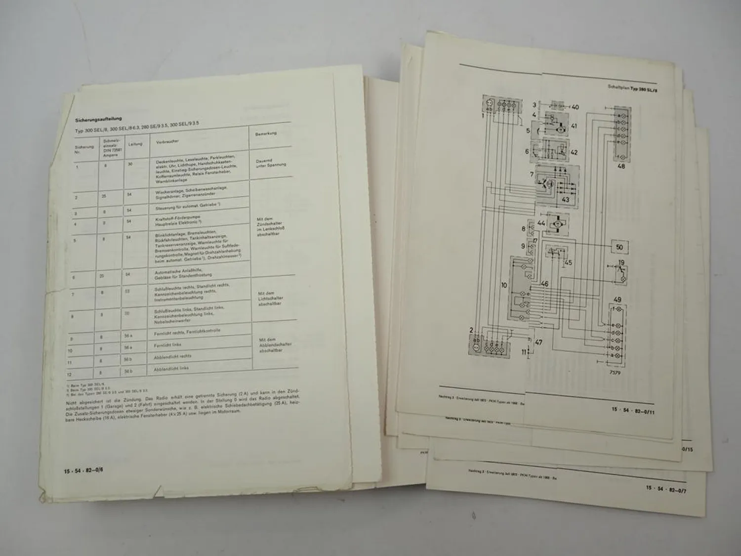 Mercedes Benz 280 S/8 SE/8 SEL/8 SL/8 300 SEL/8 SEL/9 Werkstatthandbuch ab 1968